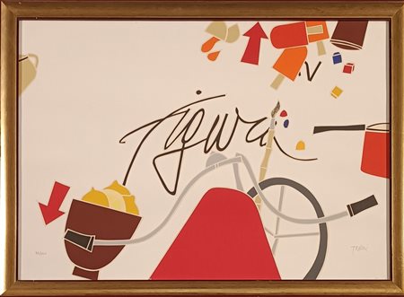 TADINI EMILIO Milano (Mi) 1927 Figura Litografia su carta es. 35/100...