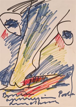 LINDSTROM BENGT Sundsvall (Svezia) 1925 Senza titolo Disegno su carta...