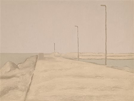 CAPOGROSSO PIETRO Trani (Ba) 1967 Est (molo) 2005 Acrilico su tela...