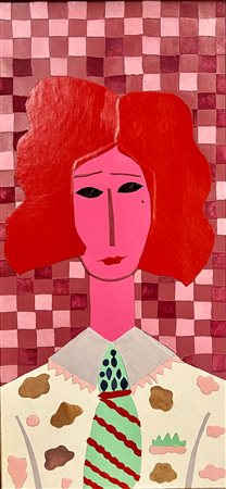 CECILIA RODRIGUEZ BARCELLONA (EE) 1957 Tzia narcisa 2024 Pelle su tavola...