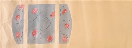 MONCADA IGNAZIO Palermo (Pa) 1932 Senza titolo Mista su carta 50,00x135,00...