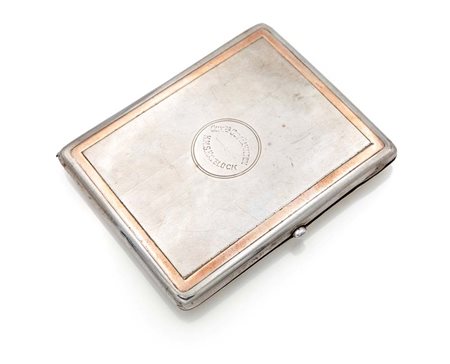 Portasigarette in argento, Chester 1831 cm 10x8x1 - gr. 128 superficie con...