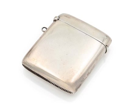 Portafiammiferi in argento, Birmingham 1934 cm 6,3x5x1 - gr. 58 superficie...