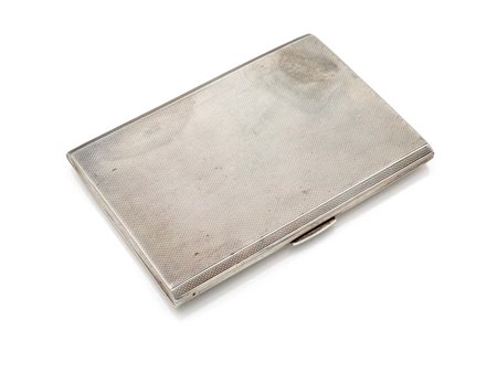 Portasigarette in argento, Birmingham, 1945 cm 12,5x8,7x1 - gr. 190...