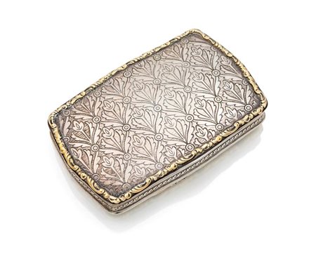 Tabacchiera in argento 800/000 con dedica autografa di Gabriele d'Annunzio cm...