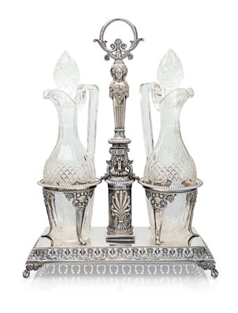 Acetoliera in argento, Regno Lombardo/Veneto, argentiere Luca Franceschini,...