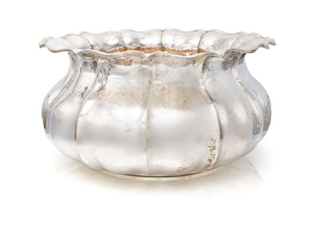 Portavaso in argento 800/000 cm 19x36 - gr. 2154 corpo sferico percorso da...