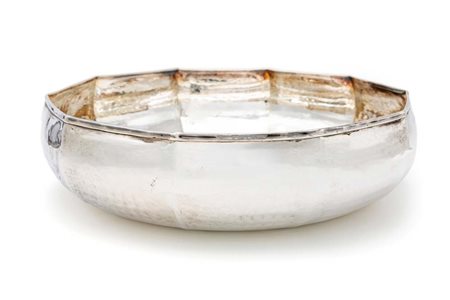 Ciotola decagonale in argento 800/000 cm 9x30 - gr. 784