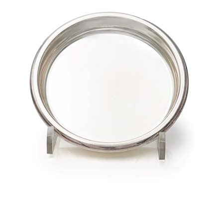 Sottobottiglia circolare in argento cm 2x14 - gr. 90 superficie liscia ed...