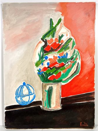 BREDDO GASTONE, 50 x 70 cm, Senza Titolo, olio su tela, opera registrata...