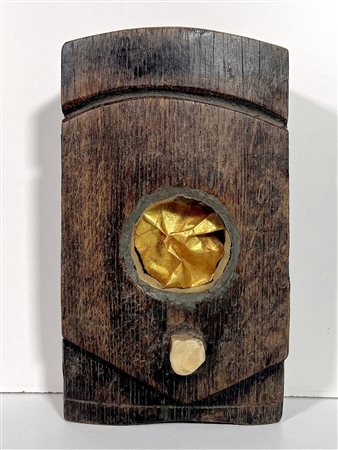 AMADIO GIUSEPPE, 22 x 13 x 6 cm, ”AEBA” scultura in legno da parete,...