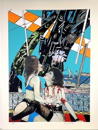 BERTINI GIANNI, 105 x 79,5 cm, Le bambole n.3 Serigrafie stampate a 8 colori...