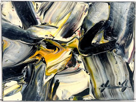 DE LUTTI PIERLUIGI, 15 x 20 cm, Olio su cartone telato, firma in basso a...