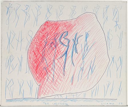 LICATA RICCARDO, 25 x 30 cm, ”Senza titolo" tecnica mista su carta, opera...