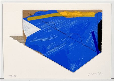 PARDI GIANFRANCO, 17 x 24 cm, ”Box” Cartone ondulato fustellato strappato e...