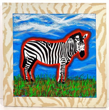 PIZZI STEFANO, 50 x 50 cm, ”Africa”, anno 2009, tecnica mista su tela, titolo...