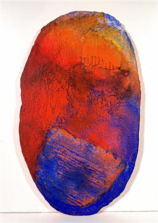 NUCARA RENZO, 50 x 30 cm, ”reperto”, resine e pigmenti su tavola anno 2002,...