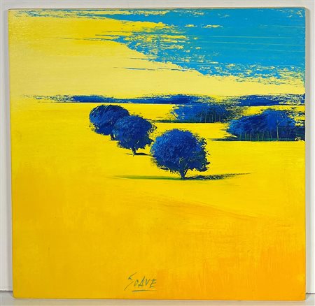 SOAVE MARIO, 30 x 30 cm, “solare” olio su tavola