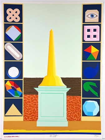 LUCIO DEL PEZZO, 56 x 76 cm, ”L’ altezza senza nome"serigrafia su carta da...