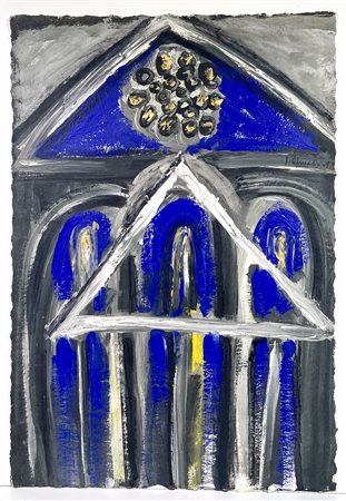 AMADIO GIUSEPPE, 68 x 47 cm, Tecnica mista su cartone, firma a retro