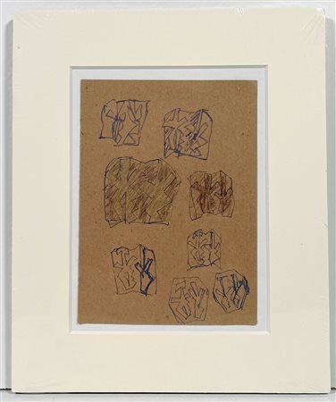 RICCARDO LICATA, 14,3 x 10,5 cm, pennarelli su carta, opera registrata presso...