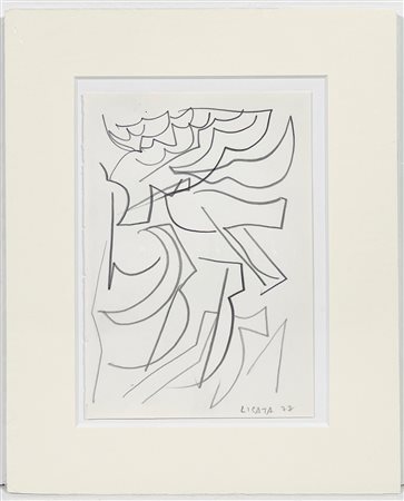 RICCARDO LICATA, 16,2 x 11,4 cm, pastelli su carta, opera registrata presso...