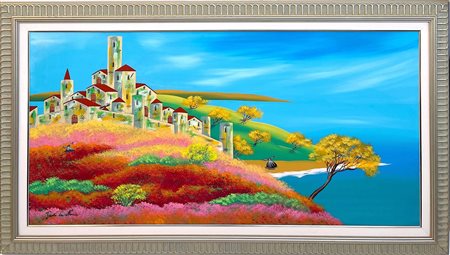 PAOLO DA NORCIA, 60 x 120 cm, olio su tela, autentica dell'artista su fotografia