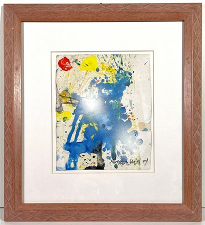 GUARNIERI ODDINO, 23 x 19 cm, tecnica mista su carta, anno 2009, firma e anno...