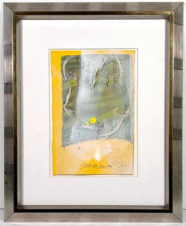 GUARNIERI ODDINO, 26 x 18 cm, tecnica mista su carta, anno 2009, firma e anno...