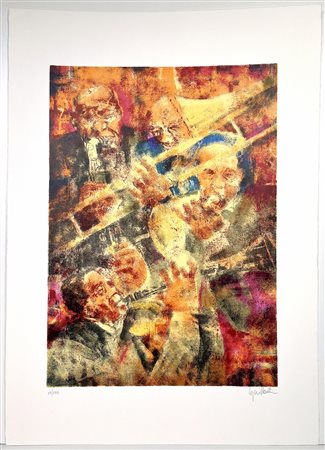 SQUILLANTINI REMO, 50 x 70 cm, Litografia su carta , firma in basso a destra...