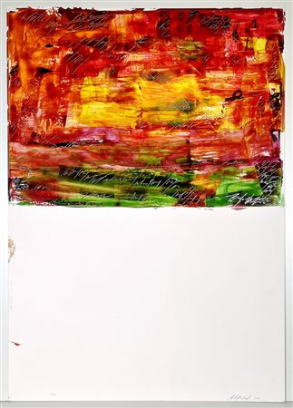 ALFREDO RAPETTI MOGOL, 70 x 101 cm, tecnica mista su cartone, autentica...