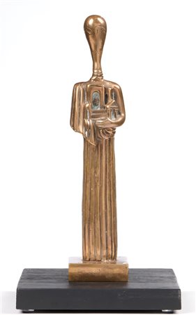 GIORGIO DE CHIRICO, 23,5 h cm, La Musa dell’antichità 1970-98, scultura in...