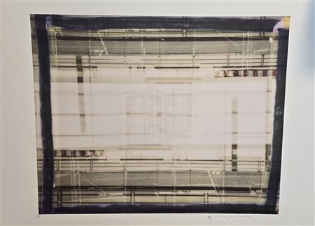 MAURIZIO GALIMBERTI, 70 x 100 cm, titolo White red Piet, Pigmenti su...