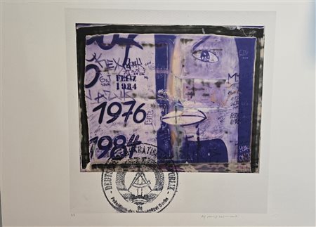 MAURIZIO GALIMBERTI, 100 x 70 cm, titolo Wall Number, Pigmenti su Cartoncino...