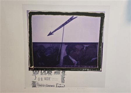 MAURIZIO GALIMBERTI, 100 x 70 cm, titolo Wall Kiss, Pigmenti su Cartoncino...