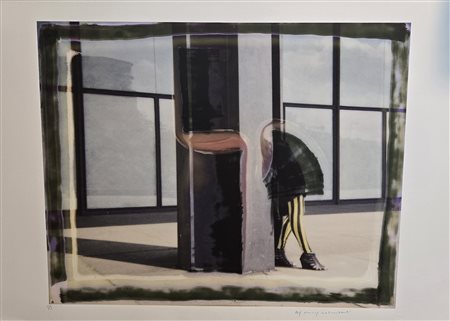 MAURIZIO GALIMBERTI, 100 x 70 cm, titolo Scars Yellow, Pigmenti su Cartoncino...