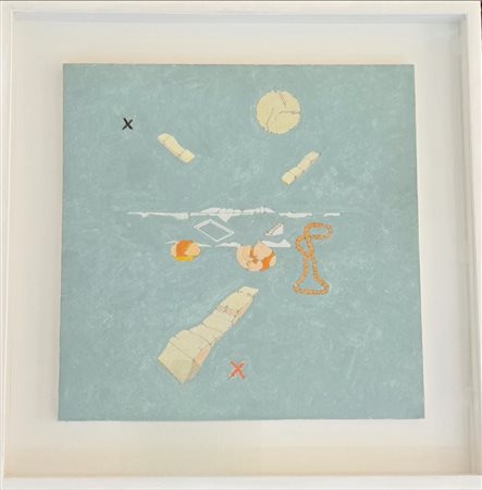 GIANFRANCO BARUCHELLO, 1924-2023 , olio su tela 2001, cm 50 x 50: timbro...