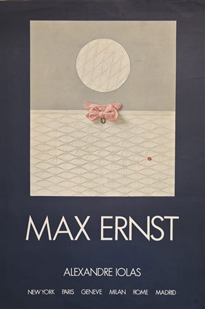 MAX ERNST, 85 x 57 cm, manifesto serigrafico originale della mostra tenutasi...