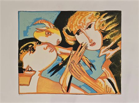 REMO BRINDISI, 65 x 90 cm, serigrafia su carta ed. 66/125, firmata in basso a dx