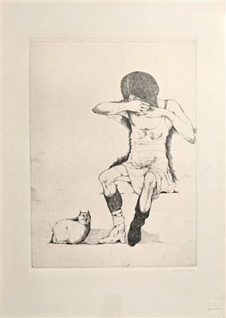 KARL PLATTNER, 70 x 50 cm, incisione - acquaforte su carta, ed. 1/20 ,...