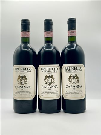  
Brunello di Montalcino  Capanna 1998 3 Bot 
 