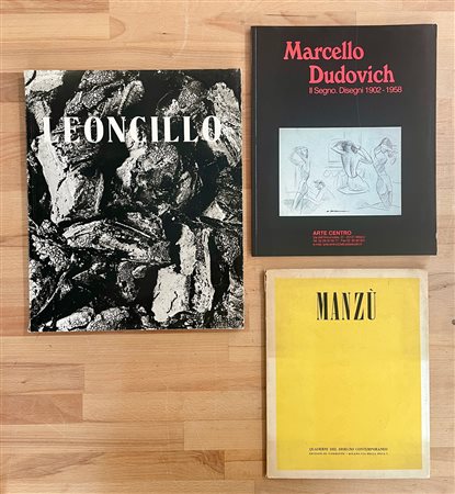 LEONCILLO E GIACOMO MANZÙ - Lotto unico di 2 cataloghi: