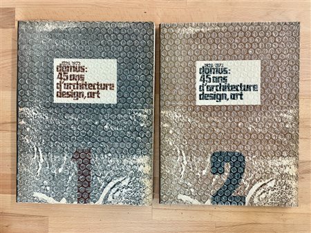 DOMUS: 45 ANS D'ARCHITECTURE DESIGN, ART -Lotto unico di 2 cataloghi