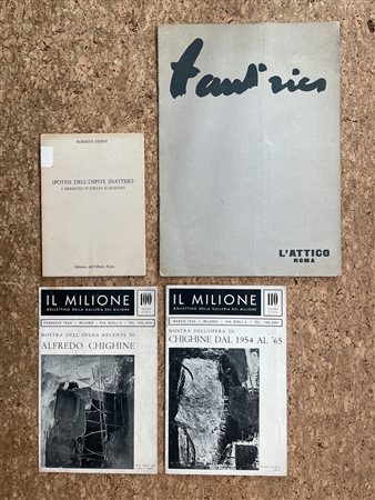 JEAN FAUTRIER E EMILIO SCANAVINO - Lotto unico di 4 cataloghi