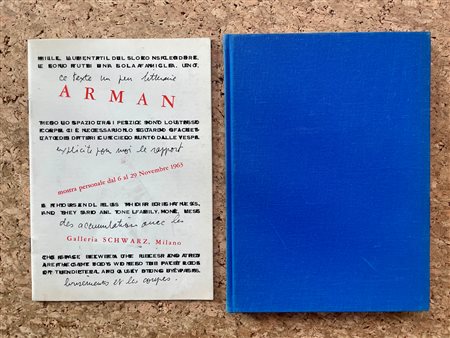 FERNANDEZ ARMAN E NUOVO REALISMO - Lotto unico di 2 cataloghi