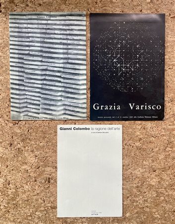 GRAZIA VARISCO E GIANNI COLOMBO - Lotto unico di 3 cataloghi