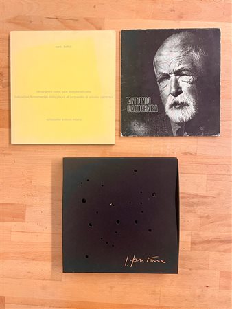 LUCIO FONTANA E ANTONIO CALDERARA - Lotto unico di 3 cataloghi