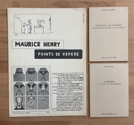 TINO STEFANONI, GIANNI BERTINI E MAURICE HENRY - Lotto unico di 3 rare edizioni