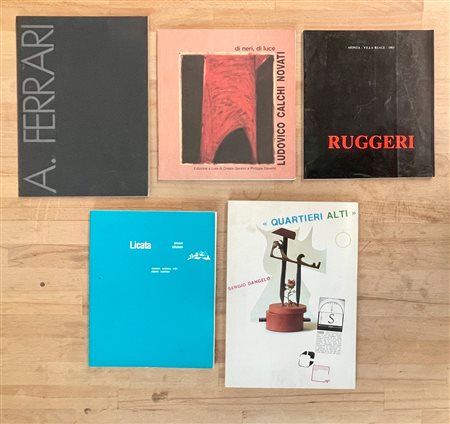 ARTE ITALIANA DEL DOPOGUERRA - Lotto unico di 5 cataloghi