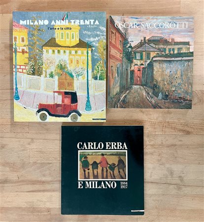 OSCAR SACCOROTTI, CARLO ERBA E MILANO ANNI 30 - Lotto unico di 3 cataloghi